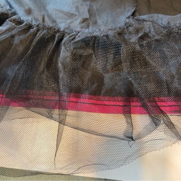 NWT Size 26 3X/4X Tripp NYC Curve Black & Pink Tulle Ruffle Chain Skirt - Picture 5 of 12